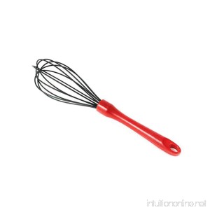 Natural Home Molded Bamboo Silicone Whisk 12-Inch Red - B00GGGX6OY